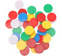 TOYANDONA Ficha Acrílica Matemática de 25 Mm, 100 Piezas de Colores Surtidos para Aprender a Contar, Contadores Educativos para Juegos y Aprendizaje en Aula Infantil Color Color Aleatorio