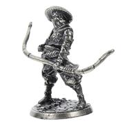 TOYANDONA Figura Samurái Vintage de Cobre Blanco para Micro Paisaje y Decoración del Hogar, Estatua Miniatura Única Que Añade Atractivo y Estilo Estético
