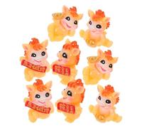 TOYANDONA Figuras de Caballos del Zodíaco Chino 8 Piezas Miniaturas de Resina Coloridas Año del Caballo 2026 Decoración Feng Shui para Escritorio y Coche Obsequio Suerte