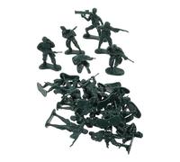 TOYANDONA Figuras De Soldados Modelo De Soldados 5cm para Niños De Plástico del Ejército Figuras Realistas Miniatura para Manualidades y Juegos De Mesa Paquete De 100 Piezas Verdes