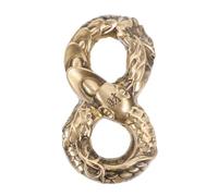 TOYANDONA Figurilla de Serpiente de Latón Compacto y Portátil Escultura Metálica para Ejercicio de Dedos y Decoración del Hogar Regalo Significativo para Amigos y