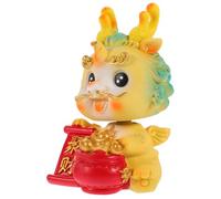 TOYANDONA Figurita Dragón Resina Decorativa Escritorio Coche Año Chino Regalo Feliz Año Diseño Cartoon Detallado