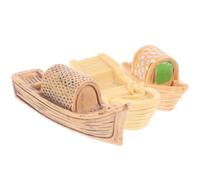 TOYANDONA Figuritas De Barco En Miniatura para Decoración De Casas De Muñecas, Tamaño Pequeño, Resina Duradera, Estilo Vintage, Accesorios para Micro Paisajes, Adecuado para Hogar y Escritorio