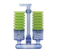 TOYANDONA Filtro de Acuario Montado en Pared Eyección de Burbujas | Plástico, Algodón Giratorio 360 Grados, Limpieza Sencilla, Mejora la Filtración, para Pecera y Tanque