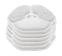 TOYANDONA Filtro de Agua para Gatos Kit de 6 Filtros para Bebedero de Mascotas de Plástico Blanco Malla Filtrante para Dispensador Automático de Agua