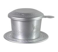 TOYANDONA Filtro de Café Vietnamita Portátil Diseño Vintage Gotero de Café de Goteo Lento Filtro Permanente Patrón Decorativo para Uso en Casa Oficina y Actividades al Aire Libre