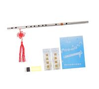 TOYANDONA Flauta De Acero Inoxidable De Estilo Chino Gruesa Tono Portátil Para Principiantes y Instrumento Musical Para Aprender Tocar