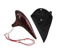 TOYANDONA Flauta De Cerámica Ardiente Pequeños Instrumentos Bolsa Para Instrumentos De Viento Flautín De Cerámica Instrumento De Flauta Para Banda Escolar Instrumentos Únicos Arcilla Coffee