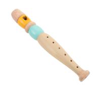 TOYANDONA Flauta de Madera para Instrumento Musical Infantil Aprendizaje de Ritmo Sonido para Educación Temprana y Desarrollo Musical