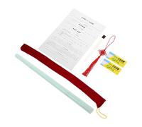 TOYANDONA Flauta Dizi Tradicional China de Plástico para Principiantes en Clave G, con Materiales de Grado Alimenticio, Diseño Imitación Jade y Kit Completo de Accesorios para Música
