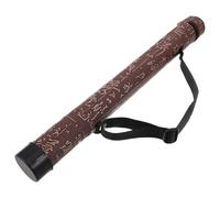 TOYANDONA Flute Case Bamboo Double-layer Organizer Adjustable Strap For G Key Woodwind Instruments Flute Recorder Storage Inner Diameter