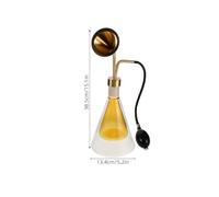 TOYANDONA Frasco Expositor de Aromas de Vidrio Transparente Bomba Manual Larga y Doble Pared Difusor de Aceites Esenciales de Latón para Aromaterapia Prueba de Fragancias y Uso Spa