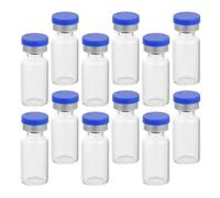 TOYANDONA Frascos de Vidrio Reutilizables con Tapas Herméticas 50 de 3ml para Almacenamiento de Líquidos Ideales para Experimentos y Hospitales