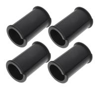 TOYANDONA Funda De Goma Para Micrófono 4 Piezas Negra, Soporte Antigolpes, Junta Espaciadora Compatible Micrófono De Grabación y Entrevista