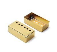 TOYANDONA Funda para Humbucker Guitarra Eléctrica Metálica Dorada 6 Agujeros 50-52 Mm 2 Unidades Cubierta Protectora Anti-rayaduras para Pastilla Guitarra Eléctrica