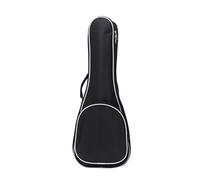 TOYANDONA Funda Pequeña de Tela Oxford Negra para Guitarra y Ukulele con Bolsillos y Correa Ajustable Conveniente para Niños y Uso como Mochila