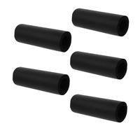 TOYANDONA Fundas de Esponja para Correas de Mascotas 5 Piezas Nbr Negro 105 Mm Agarre Antideslizante para Correas de Perro y Gato en Entrenamiento y Paseo