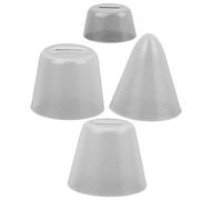 TOYANDONA Fundas de Silicona para Flauta de 12 y 6 Agujeros, Protección Anti Golpes para Ocarinas Modelo Scalable/sonora/flexible/acústica/aguda, Juego de 4 Piezas con Estuche