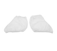 TOYANDONA Fundas Elásticas de Terciopelo de Color Claro para Botas de Patinaje Artístico, Talla Media 34-38, Cubiertas Protectoras Reutilizables para Niñas en Entrenamiento y Práctica