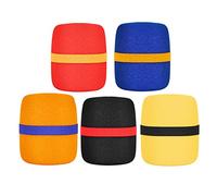 TOYANDONA Fundas Protectoras de Esponja para Micrófono 5 Piezas en Varios Colores, Accesorio Práctico Reducción de Ruido y Fácil de Poner y Quitar Color Aleatorio