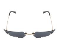 TOYANDONA Gafas de Sol Alas de Ángel, Gafas de Moda, Metal y Pc, Negro, Puente Nasal Cómodo, No se Deforma Fácilmente, para Fiesta y Decoracion Verano
