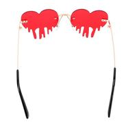 TOYANDONA Gafas Hechas de PC sin Montura Lágrimas en Forma de, Flexibles y Fáciles de Usar para Fiestas y Fotografía