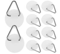 TOYANDONA Gancho Adhesivo Redondo 22 Mm para Placa Colgante, Gancho Invisible Plástico Resistente para Pared, Soporte sin Clavos para Colgar Platos en Cocina y Hogar, Pack de 20 Unidades