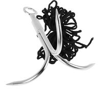 TOYANDONA Gancho de Agarre Pequeño de Acero Inoxidable Cuerda Engrosada, Gancho de Garra para Camping y Rescate, Herramienta Versátil para Exteriores 5.9X4.9 Pulgadas Color Aleatorio