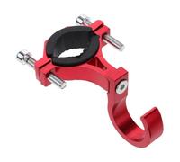 TOYANDONA Gancho Multifuncional de Aleación para Manillar de Bicicleta Eléctrica y Scooter, Accesorio Confiable y Moderno en Color Rojo para Colgar Cascos y Equipaje