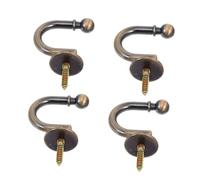 TOYANDONA Ganchos De Pared para Cortinas Minimalistas, 4 Unidades, Aleación De Zinc Resistente, Diseño Moderno y Sencillo, Ideales para Sala y Dormitorio, Accesorios para Colgar Cortinas