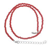 TOYANDONA Gargantilla Boho Cuentas De Semillas Rojas y Perlas, Collar De Mujer Para Fiestas y Eventos, Diseño Minimalista Artesanal, Collar Creativo Duradero Para Damas y Niñas