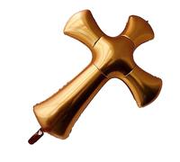 TOYANDONA Globos Decorativos Forma de Cruz 39 Pulgadas para Cumpleaños Bautizos y Shower Globo de Lámina Resistente para Fiestas Bodas Adorno Festivo para Eventos