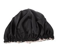 TOYANDONA Gorro de Ducha Diseño Elástico Ligero Negro de Poliéster para Niños y Proteger el Cabello Baño Adecuado para Viajar