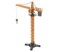 TOYANDONA Grúa de Camión de Construcción Manual para Juguete de Metal Fundido a Escala Grúa Torre Educativa para Juego Interactivo de Construcción Vehículo de Obra en Miniatura