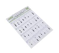 TOYANDONA Guía De Aprendizaje De Acordes Para Trompeta Póster Grande Colores Surtidos Tabla Práctica Referencia Para Principiantes Instrumento De Viento Latón