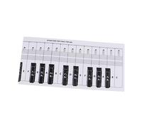 TOYANDONA Guía De Práctica De Teclas De Piano De De para Principiantes Simulación De Dedos y Didáctica Diseño Transparente y Portátil