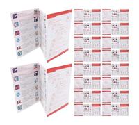 TOYANDONA Guía Portátil de Primeros Auxilios 40 Pcs, Manual Pequeño de Supervivencia al Aire Libre, Consejos de Emergencia para Camping, Senderismo y Seguridad en Actividades