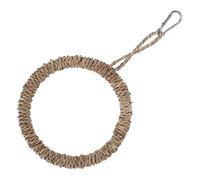 TOYANDONA Hamaca Colgante para Loros Columpio De Anillo para Pájaros De Material Resistente Anillo De Sisal Natural para Jaula De Pájaros y Juguete De Escalada Decorativo