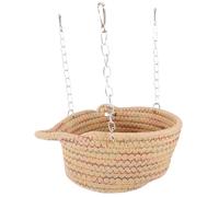 TOYANDONA Hamaca para Animales Pequeños Colgante, Cama Cálida y Transpirable de Cuerda y Hierro para Rata y Conejillo de Indias en Jaula