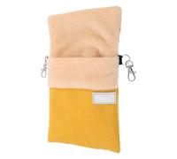 TOYANDONA Hamaca para Petauros del Azúcar y Hámster Pequeño de Felpa Amarilla Diseño Colgante Que Ahorra Espacio Adecuado para Jaulas Pequeñas y Viajes