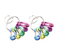 TOYANDONA Hebilla en D Pequeña de Aleación de Aluminio 2 Piezas, Mosquetón Multifuncional para Exteriores, Accesorio Portátil para Botella y Llavero, Adecuado para Camping y Senderismo