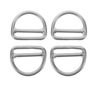 TOYANDONA Hebillas de Cinturón de Buceo de Acero Inoxidable 6X45 MM Clips D para Lastre y Posicionamiento Seguro Pack de 4 Piezas para Deportes Acuáticos y Equipo Submarino