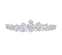 TOYANDONA Hermosa Tiara de Cristal Boda Nupcial Brillante Diamante de Imitación Banda para El Cabello con Peine Tiara Diadema para Mujeres Damas Nupcial Cumpleaños Boda