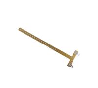 TOYANDONA Herramienta de Alineación para Arco Tipo T Dorada Regla Escala CM y Pulgadas Alineador de Reposaflechas Ligero para Puntería y Actividades al Aire Libre