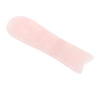 TOYANDONA Herramienta Gua Sha Facial de Cuarzo Rosa Natural en Forma de Pez Masajeador Portátil para Cuidado Piel Alivio Muscular y Mejora de Absorción de Sueros Adecuado para Rutina de