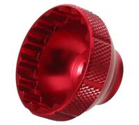 TOYANDONA Herramienta para Eje de Pedalier de Bicicleta 16 Ranuras 44 MM | Aleación de Aluminio Roja, para Talleres y Garajes, Uso en Bicicletas Urbanas Montaña