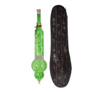 TOYANDONA Hulusi Calabaza Estilo Yunnan con Caja de Cuero Instrumento de Viento Chino para Principiantes Clave C para Prácticas Musicales Casa o Estudio