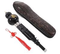 TOYANDONA Hulusi Clave c De Resina Boquilla De Cobre Blanco Doble Tono, Flauta De Cucurbitáceas Para Principiantes y Adultos, Instrumento De Viento Chino Ligero Estuche Protector
