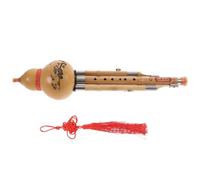 TOYANDONA Hulusi De Bambú Natural Hecho Mano Flauta Étnica Clave c Para Principiantes Instrumento Musical De Calabaza Tallada Con Lengüeta De Aleación Regalo Para Amantes Música
