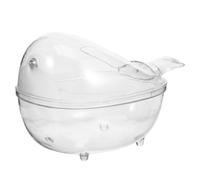 TOYANDONA Inodoro Transparente para Hámster, Caja de Baño de Arena Pequeña para Jerbos y Chinchillas, Bandeja de Baño de Plástico para Mascotas Pequeñas, Accesorio Saludable para Jaula